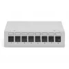 Patch panel DIGITUS Desktop modular tuščias, ekranuotas, 8 prievadų, plieninis, pilkas, montuojamas ant sienos