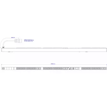 Bachmann BlueNet BN3500 galios skirstytuvas 400V AC 42 lizdai