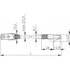 Telegaertner Cat6a SF/UTP (S-FTP) tinklo jungiamasis kabelis 0,25 m, RJ45–RJ21, nikeliuoti kontaktai, pilka