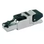 Telegärtner MFP8 T568 A Cat.6A RJ-45 jungtis, juoda/sidabrinė