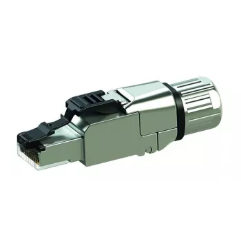 RJ-45 jungtis Telegärtner J00026A5001 sidabrinė, skirta Cat6a kabeliams