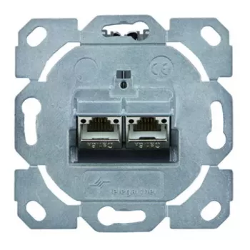 RJ-45 lizdas Telegärtner J00020A0528 Metalinis 2 moduliai 6a kategorija