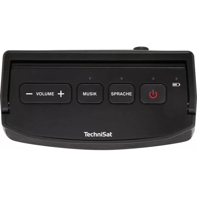 Nešiojamas stereo garsiakalbis TECHNISAT ISIBOX 1 — 4 W RMS, laidinis ir belaidis, įmontuota baterija, USB-C, juodas
