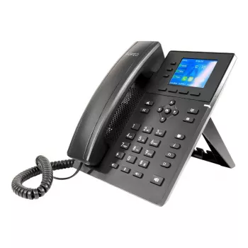 IP telefonas AGFEO T 17 SIP - 3 eilučių LCD, PoE, 320x240, 1000 kontaktų telefonų knyga, juoda