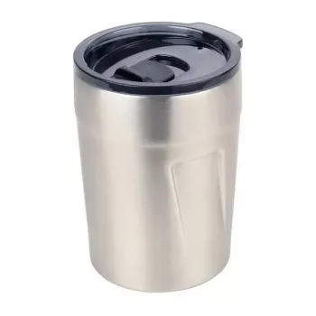 Termo espresso puodelis TROIKA ESPRESSO DOPPIO 160 ml sidabrinis nerūdijantis plienas