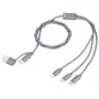 USB-C į USB-A įkrovimo laidas TROIKA CBL30/GY, 1 m, pilkas