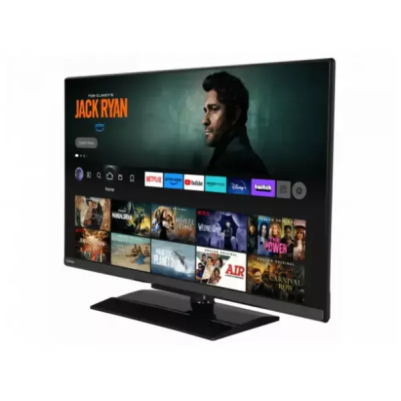 Toshiba 32LV3F63DA 32 colių (81,3 cm) Full HD DLED išmanusis televizorius, 1920×1080, 250 cd/m², DVB-C/DVB-S2/DVB-T2, juodas