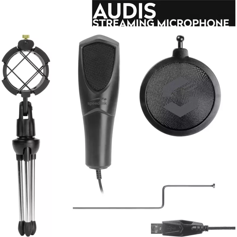 Stalinis mikrofonas SPEEDLINK AUDIS juodas