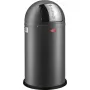 Šiukšliadėžė Wesco Kickmaster Soft Graphite Matt 112769 – pedalinis plieninis kibiras, 20–25 L