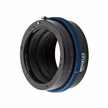 Objektyvo adapteris Novoflex NEX/PENT – Sony NEX į Pentax K, juodas/mėlynas