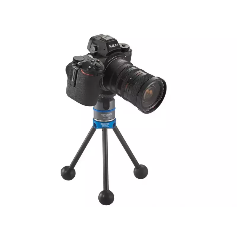 Tripodas Novoflex BasicPod Mini skaitmeniniams ir juostiniams fotoaparatams juoda mėlyna