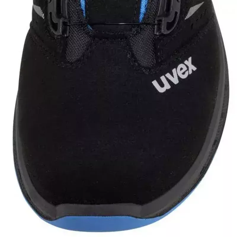 Uvex 69382 apsauginiai batai vyrams, juodi/mėlyni, polipropilenas, sintetika
