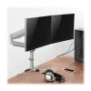 Dviejų monitorių laikiklis su dujine spyruokle Tripp Lite (EATON) DDR1732DAL, 13–34 colių, spaustuvas arba per angą, USB ir garso prievadai, sidabrinis