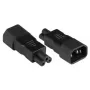 Maitinimo adapteris C14 į C5 Alcasa PA-1405S Juodas