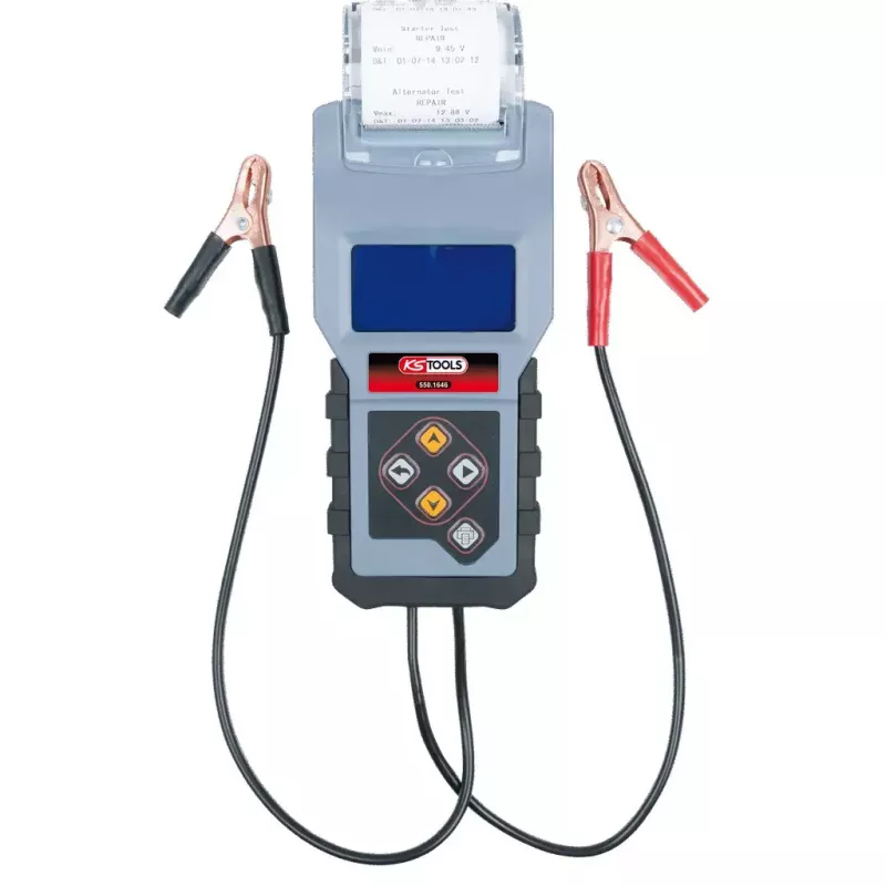 Baterijų testeris KS Tools 550.1646 juodas mėlynas 1,5 kg
