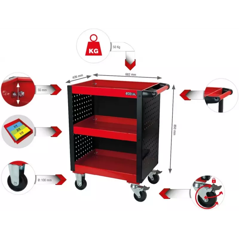Dėžė įrankiams KS Tools 890.0006 350x250x130 mm