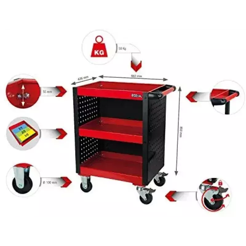 Dėžė įrankiams KS Tools 890.0006 350x250x130 mm
