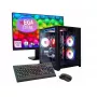 Stalinis kompiuteris Hyrican GAMEMAX MegaDeal Infinity Mini su Ryzen 7 5700X, 16GB RAM, 1TB SSD, RTX 5060Ti, Windows 11, bei MSI PRO MP273A 27 colių LED monitorius