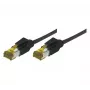 EXC Patch RJ45 S/FTP CAT 7 LSOH Snagless Juoda 20m tinklo kabelis