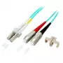 EFB Elektronik O0314.10 dupleksinis šviesolaidinis jungiamasis kabelis LC-SC 50/125 µm OM3 LSZH, 10 m, aqua