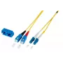 Skiemeninis šviesolaidinis kabelis EFB Elektronik O0360.0,5 0,5 m LC SC geltonas