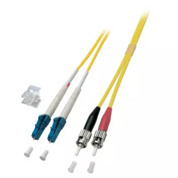 Šviesolaidinis kabelis EFB Elektronik O0361.10 10 m LC ST geltonas