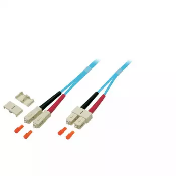 Skaidulinis optinis kabelis EFB Elektronik O7413.3 3 m SC Turquoise