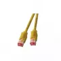 Tinklo kabelis EFB Elektronik RJ45 S/FTP Cat6a 20 m geltonas