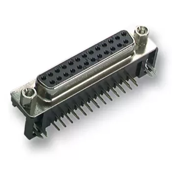Jungtis D-sub 15 kontaktų moteriška, EFB Elektronik 34702.1, juoda, 39,1×12,6×21 mm