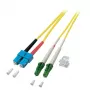 Skiemeninis šviesolaidinis kabelis EFB Elektronik O0383.1 1 m LC SC geltonas