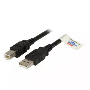 EFB Elektronik USB 2.0 A/B 3.0m juodas laidas, vyriškas/vyriškas