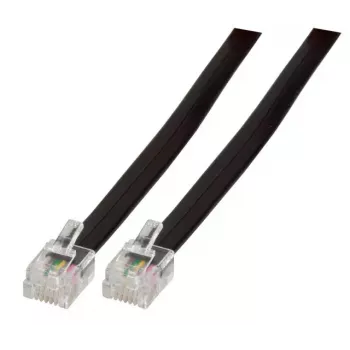 Telefono laidas EFB Elektronik K2404SW.3 3 m juodas