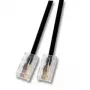 Tinklo kabelis EFB Elektronik RJ45 (8/4) - RJ45 (8/4) juodas 3 m