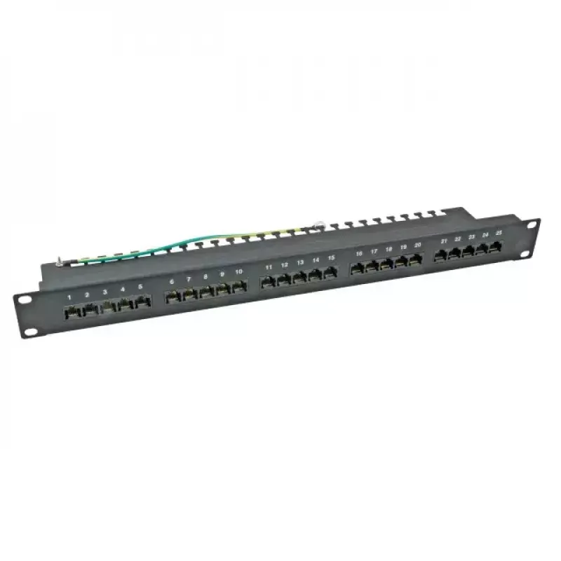 Patch Panel EFB Elektronik 37588.1 – 25 prievadų, 1U, baltas