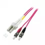 Šviesolaidinis kabelis EFB Elektronik LC-ST 50/125µ OM4 1 m