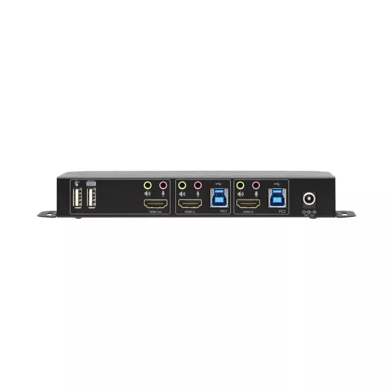 KVM jungiklis 2 prievadai HDMI/USB Tripp Lite B005-HUA2-K — 4K 60 Hz, HDR, HDCP 2.2, IR, USB bendrinimas, 1,2 m laidai