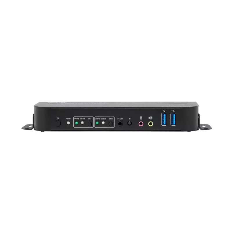 KVM jungiklis 2 prievadai HDMI/USB Tripp Lite B005-HUA2-K — 4K 60 Hz, HDR, HDCP 2.2, IR, USB bendrinimas, 1,2 m laidai