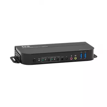 KVM jungiklis 2 prievadai HDMI/USB Tripp Lite B005-HUA2-K — 4K 60 Hz, HDR, HDCP 2.2, IR, USB bendrinimas, 1,2 m laidai