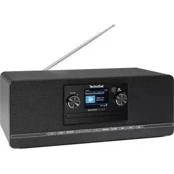 TECHNISAT DigitRadio 372 CD IR juodas – DAB+/FM skaitmeninis radijas su CD grotuvu ir nuotolinio valdymo pultu