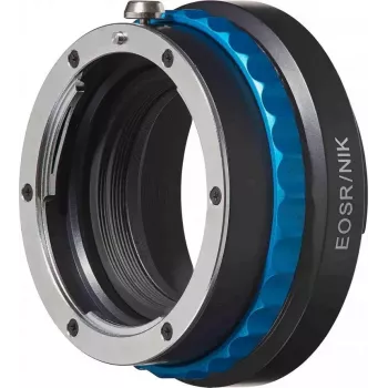 Novoflex EOSR/NIK objektyvo adapteris Nikon F objektyvams prie Canon EOS R fotoaparatų