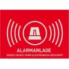 ABUS AU1322 įspėjimo apie signalizaciją lipdukas, 148 x 105 mm