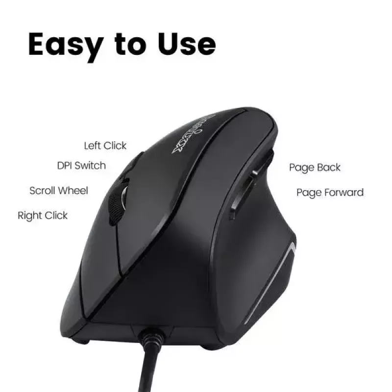 Pelė Perixx 11534 dešinei rankai USB Type-A optinė 1600 DPI