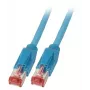 Tinklo kabelis EFB Elektronik K8708BL.5 RJ-45 Cat6a 5 m Mėlynas