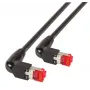 Tinklo laidas EFB Elektronik K4137SW.5 RJ-45 Cat6a 5 m juodas