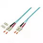 EFB Elektronik O0318.5 Duplex šviesolaidinis komutacinis kabelis, SC–SC, OM4 50/125 µm, LSZH, 5 m, violetinis