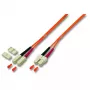 Šviesolaidinis kabelis EFB Elektronik SC į SC 50/125µm 10 m — multimode