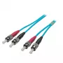 Skaidulinės optikos ST–ST pataikinis laidas EFB Elektronik O7013.3 3 m turkio spalvos OM3