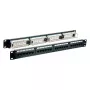 Patch panel EFB Elektronik 37585.1, 24 prievadų RJ-45, 1U stovas, 5000 Mbit/s, auksuoti kontaktai, juoda
