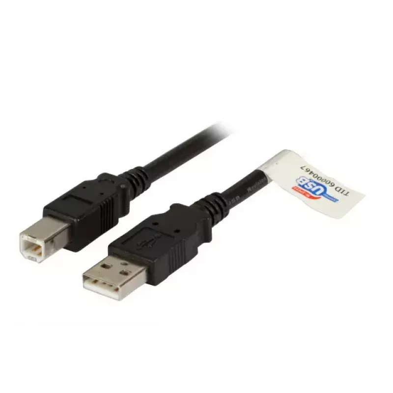 USB 2.0 duomenų laidas EFB Elektronik K5256SW.1,5 — USB A į USB B, 1,5 m, juodas