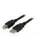 USB 2.0 duomenų laidas EFB Elektronik K5256SW.1,5 — USB A į USB B, 1,5 m, juodas